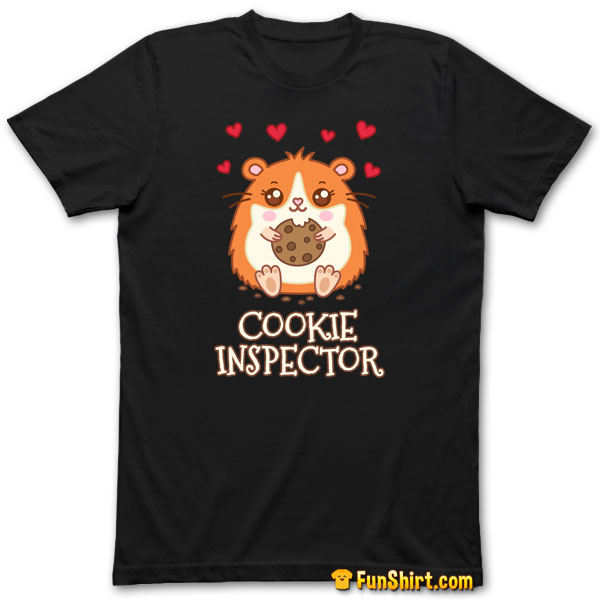 Tshirt Tee Shirt Cute Kawaii Hamster Cookie Inspector